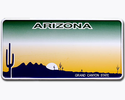 US plate - Arizona 1